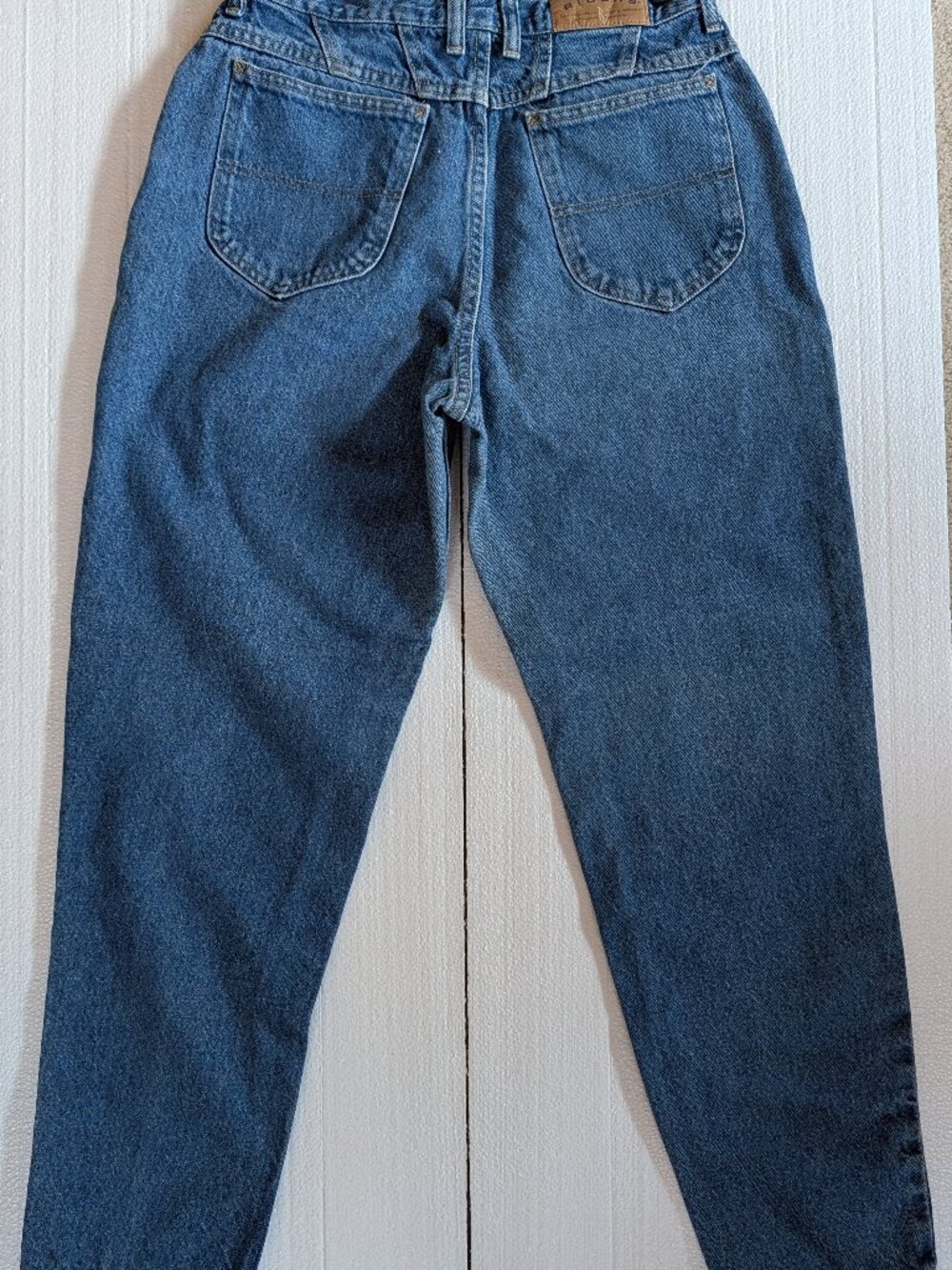 Vintage Riders by Lee 12P High Waisted Straight‎ Leg Jeans Medium Wash Mom Jeans